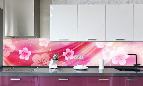 Paneli za kuhinje Japanese apricot flower -  Stakleni / PVC ploče / Pleksiglas -  sa printom za kuhinju, Zidne obloge PKU154