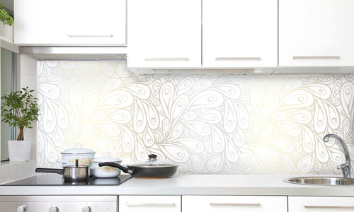 Paneli za kuhinje Doodle peacock -  Stakleni / PVC ploče / Pleksiglas -  sa printom za kuhinju, Zidne obloge PKU159