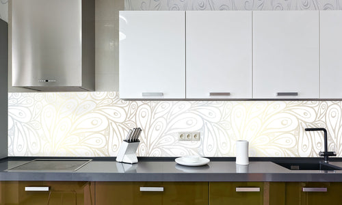 Paneli za kuhinje Doodle peacock -  Stakleni / PVC ploče / Pleksiglas -  sa printom za kuhinju, Zidne obloge PKU159