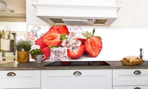 Paneli za kuhinje Strawberries -  Stakleni / PVC ploče / Pleksiglas -  sa printom za kuhinju, Zidne obloge PKU170