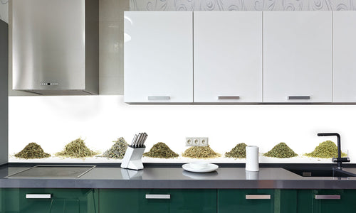 Paneli za kuhinje Fresh herbs -  Stakleni / PVC ploče / Pleksiglas -  sa printom za kuhinju, Zidne obloge PKU185
