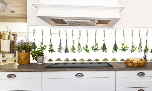 Paneli za kuhinje Fresh herbs -  Stakleni / PVC ploče / Pleksiglas -  sa printom za kuhinju, Zidne obloge PKU185