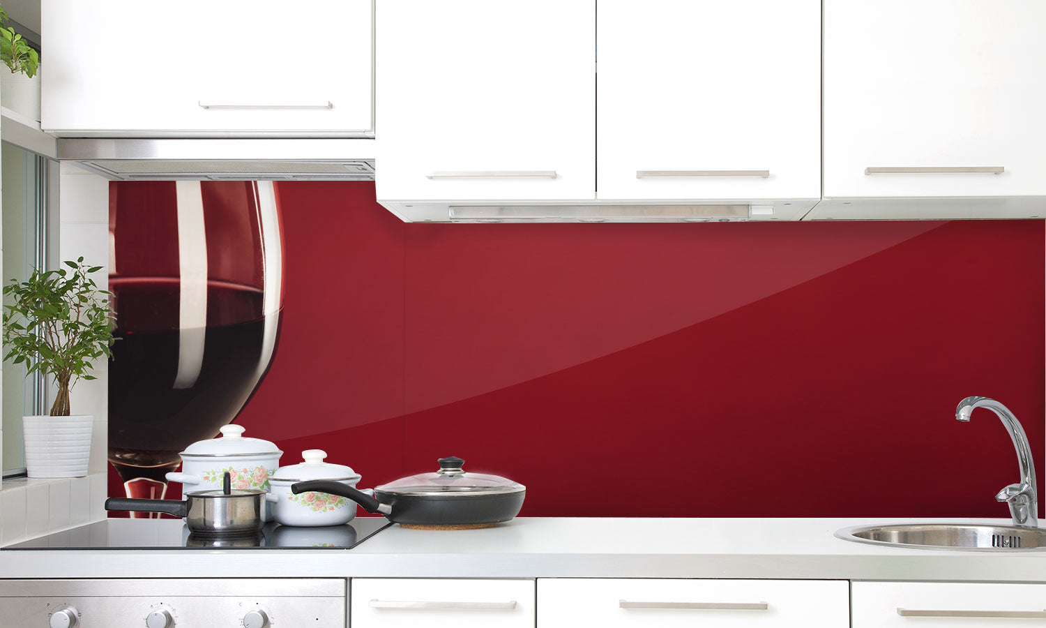 Paneli za kuhinje Wine -  Stakleni / PVC ploče / Pleksiglas -  sa printom za kuhinju, Zidne obloge PKU189