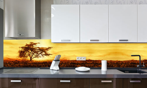 Paneli za kuhinje Big Africa -  Stakleni / PVC ploče / Pleksiglas -  sa printom za kuhinju, Zidne obloge PKU201