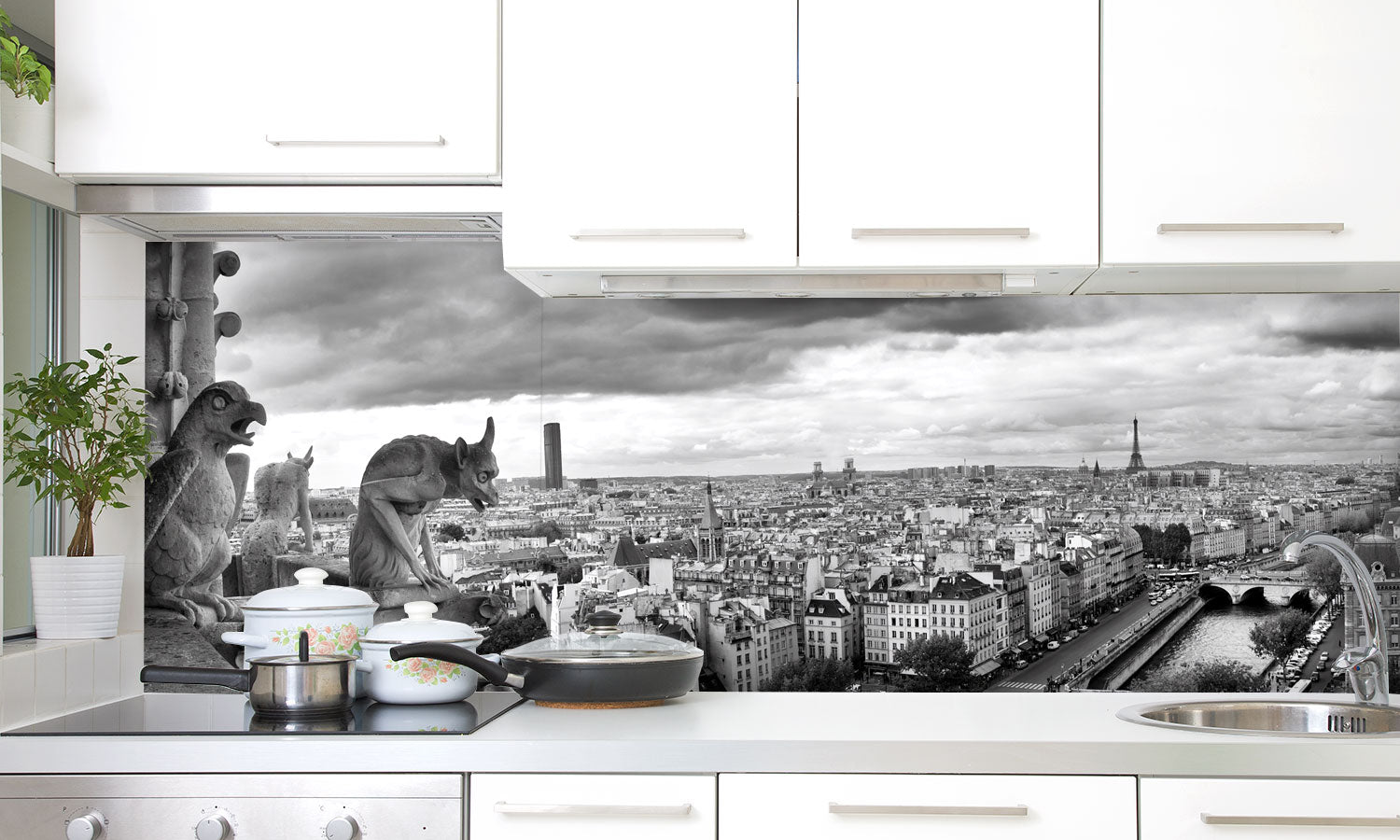 Paneli za kuhinje Paris by Notredame -  Stakleni / PVC ploče / Pleksiglas -  sa printom za kuhinju, Zidne obloge PKU206
