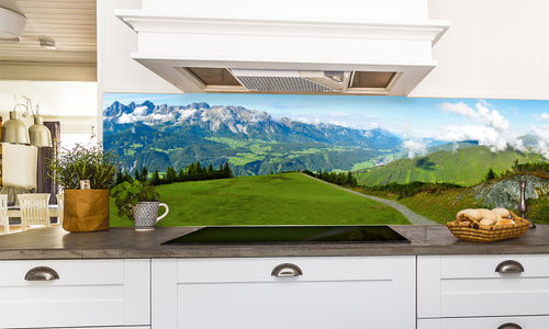 Paneli za kuhinje Alps panorama -  Stakleni / PVC ploče / Pleksiglas -  sa printom za kuhinju, Zidne obloge PKU218