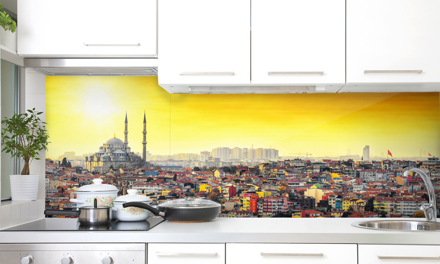 Paneli za kuhinje  Istanbul Mosque -  Stakleni / PVC ploče / Pleksiglas -  sa printom za kuhinju, Zidne obloge PKU222
