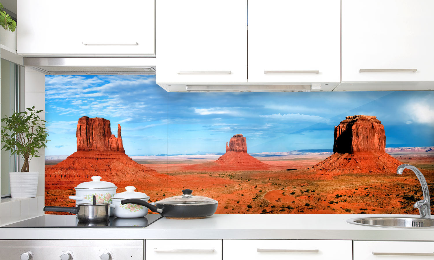 Paneli za kuhinje  Monument valley -  Stakleni / PVC ploče / Pleksiglas -  sa printom za kuhinju, Zidne obloge PKU223