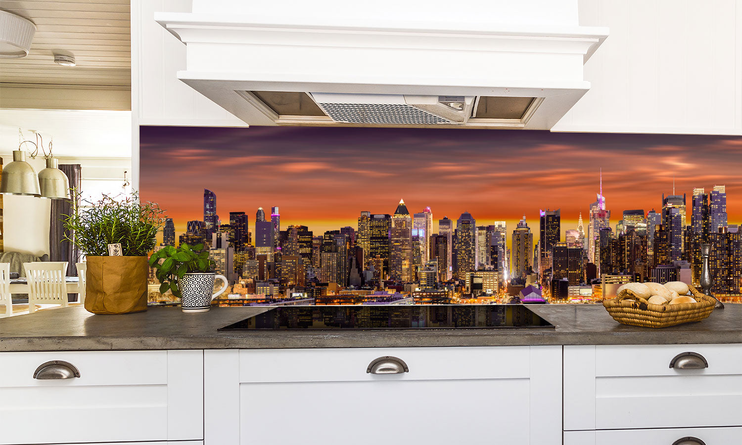 Paneli za kuhinje  New York City panorama -  Stakleni / PVC ploče / Pleksiglas -  sa printom za kuhinju, Zidne obloge PKU226