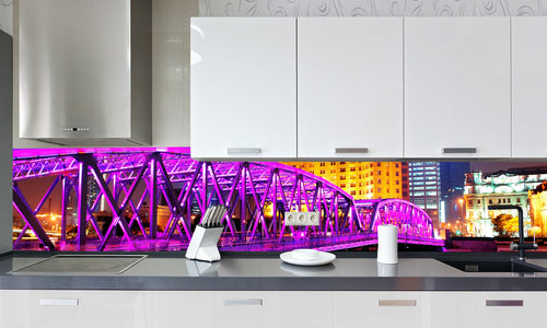 Paneli za kuhinje  Shanghai -  Stakleni / PVC ploče / Pleksiglas -  sa printom za kuhinju, Zidne obloge PKU228