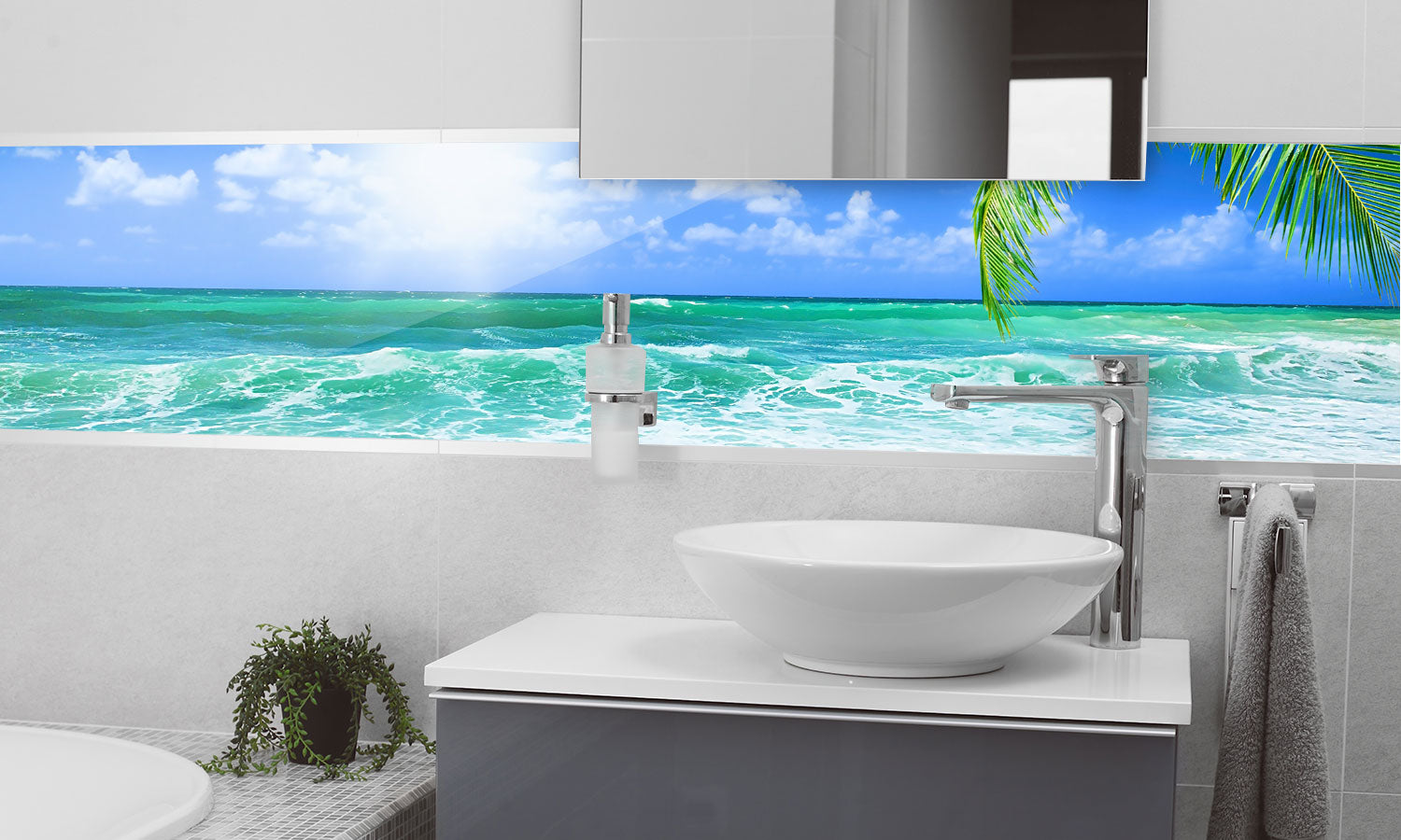 Paneli za kuhinje Beautiful beach -  Stakleni / PVC ploče / Pleksiglas -  sa printom za kuhinju, Zidne obloge PKU232