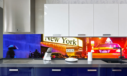 Paneli za kuhinje New York -  Stakleni / PVC ploče / Pleksiglas -  sa printom za kuhinju, Zidne obloge PKU242