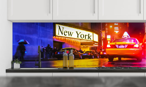 Paneli za kuhinje New York -  Stakleni / PVC ploče / Pleksiglas -  sa printom za kuhinju, Zidne obloge PKU242