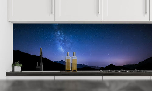 Paneli za kuhinje Night sky stars -  Stakleni / PVC ploče / Pleksiglas -  sa printom za kuhinju, Zidne obloge PKU248