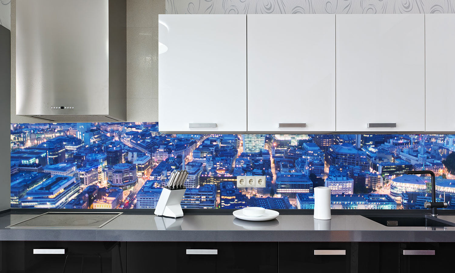 Paneli za kuhinje View of London -  Stakleni / PVC ploče / Pleksiglas -  sa printom za kuhinju, Zidne obloge PKU249