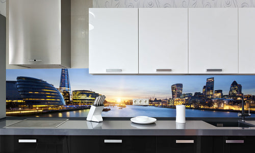 Paneli za kuhinje  London skyline -  Stakleni / PVC ploče / Pleksiglas -  sa printom za kuhinju, Zidne obloge PKU250