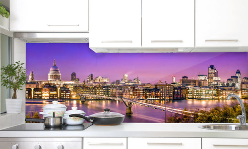 Paneli za kuhinje  City of London at twilight -  Stakleni / PVC ploče / Pleksiglas -  sa printom za kuhinju, Zidne obloge PKU251