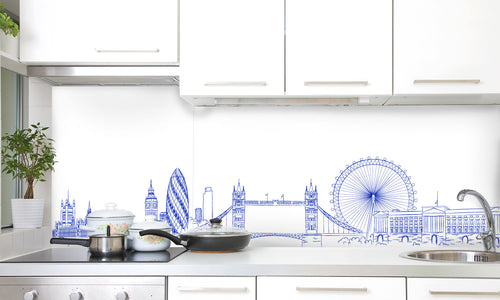 Paneli za kuhinje  London -  Stakleni / PVC ploče / Pleksiglas -  sa printom za kuhinju, Zidne obloge PKU256