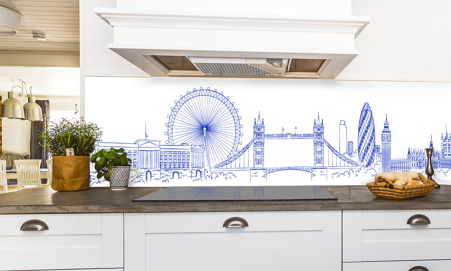 Paneli za kuhinje  London -  Stakleni / PVC ploče / Pleksiglas -  sa printom za kuhinju, Zidne obloge PKU256