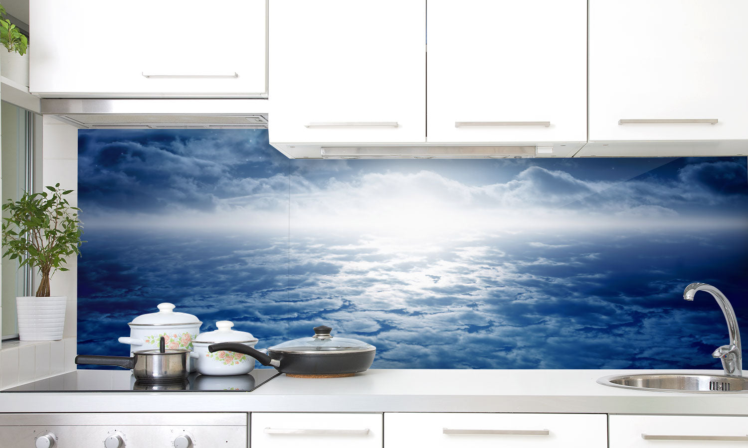 Paneli za kuhinje  Beautiful night -  Stakleni / PVC ploče / Pleksiglas -  sa printom za kuhinju, Zidne obloge PKU258