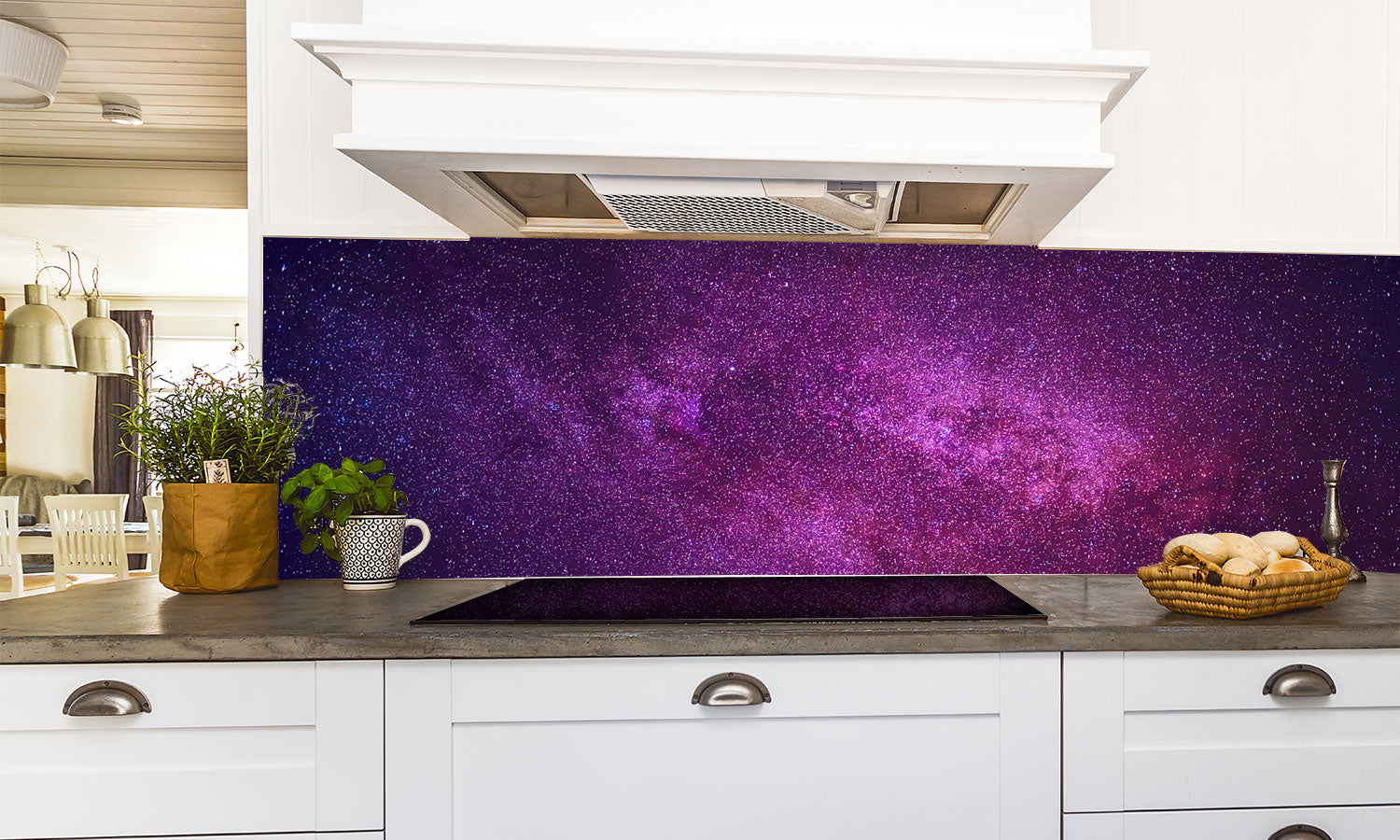 Stakla za kuhinje   Abstract cosmic -  Stakleni / PVC ploče / Pleksiglas -  sa printom za kuhinju, Zidne obloge PKU269