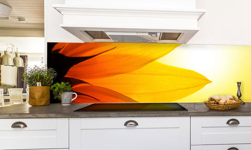 Stakla za kuhinje   Sunflower -  Stakleni / PVC ploče / Pleksiglas -  sa printom za kuhinju, Zidne obloge PKU291