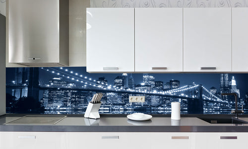 Stakla za kuhinje   Manhattan -  Stakleni / PVC ploče / Pleksiglas -  sa printom za kuhinju, Zidne obloge PKU303