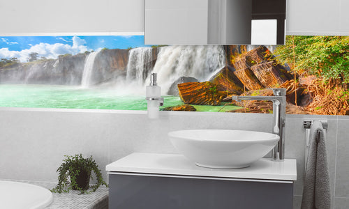 Stakla za kuhinje   Dry Nur waterfall  -  Stakleni / PVC ploče / Pleksiglas -  sa printom za kuhinju, Zidne obloge PKU312