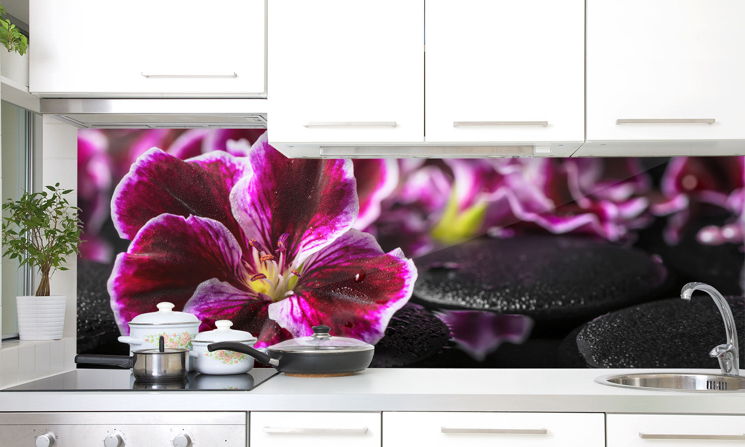 Stakla za kuhinje   Beautiful spa  -  Stakleni / PVC ploče / Pleksiglas -  sa printom za kuhinju, Zidne obloge PKU318