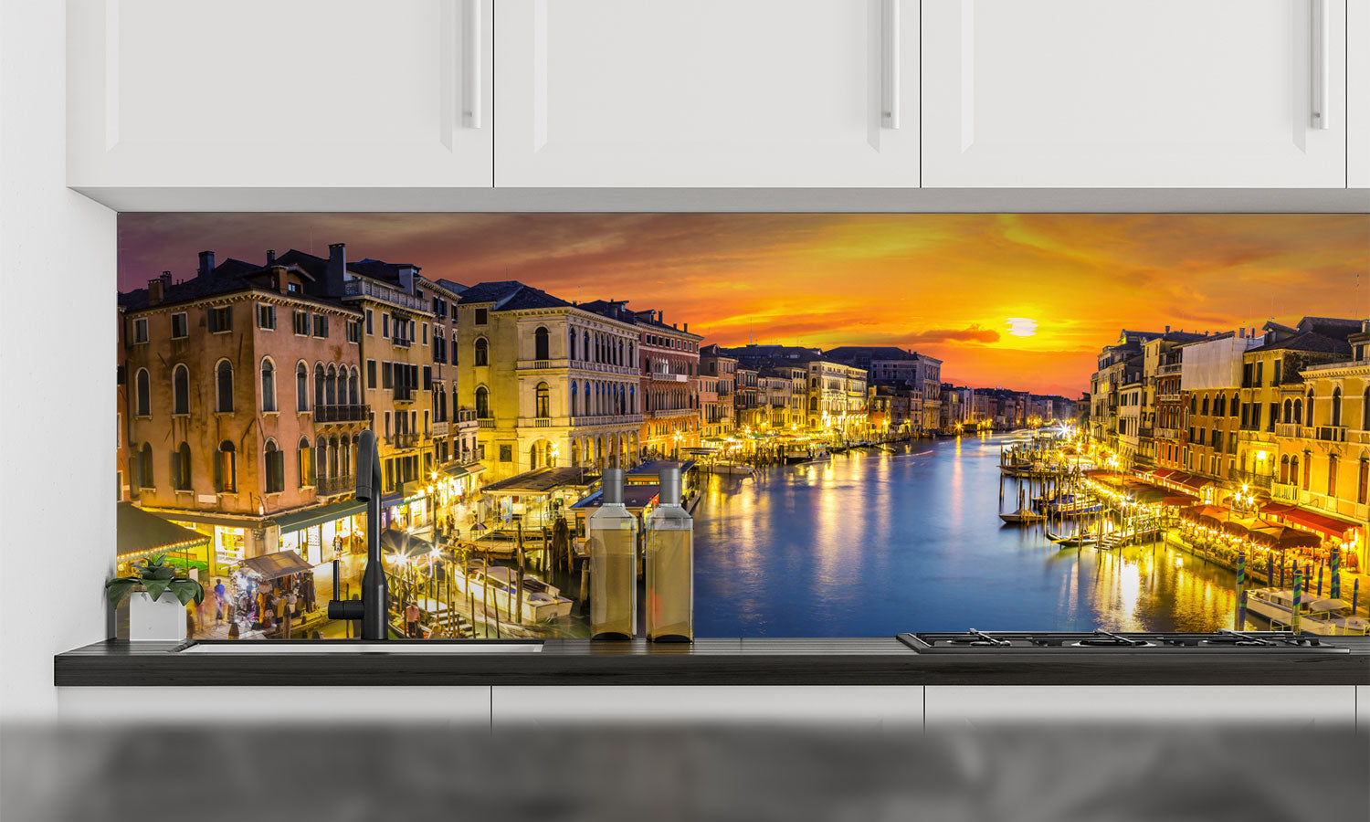Paneli za kuhinje   Venice, Italy  -  Stakleni / PVC ploče / Pleksiglas -  sa printom za kuhinju, Zidne obloge PKU330