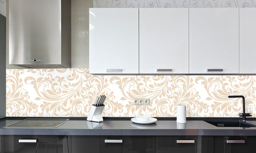 Paneli za kuhinje Damask wallpaper -  Stakleni / PVC ploče / Pleksiglas -  sa printom za kuhinju, Zidne obloge PKU335