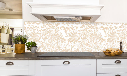 Paneli za kuhinje Damask wallpaper -  Stakleni / PVC ploče / Pleksiglas -  sa printom za kuhinju, Zidne obloge PKU335