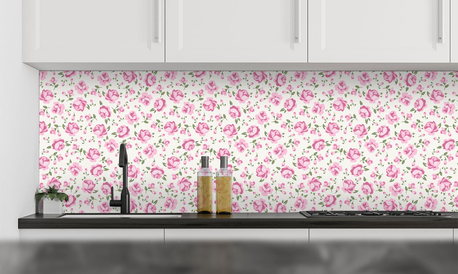 Paneli za kuhinje Shabby chic rose -  Stakleni / PVC ploče / Pleksiglas -  sa printom za kuhinju, Zidne obloge PKU337