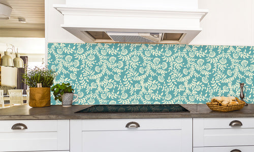Paneli za kuhinje  Vintage floral  -  Stakleni / PVC ploče / Pleksiglas -  sa printom za kuhinju, Zidne obloge PKU341