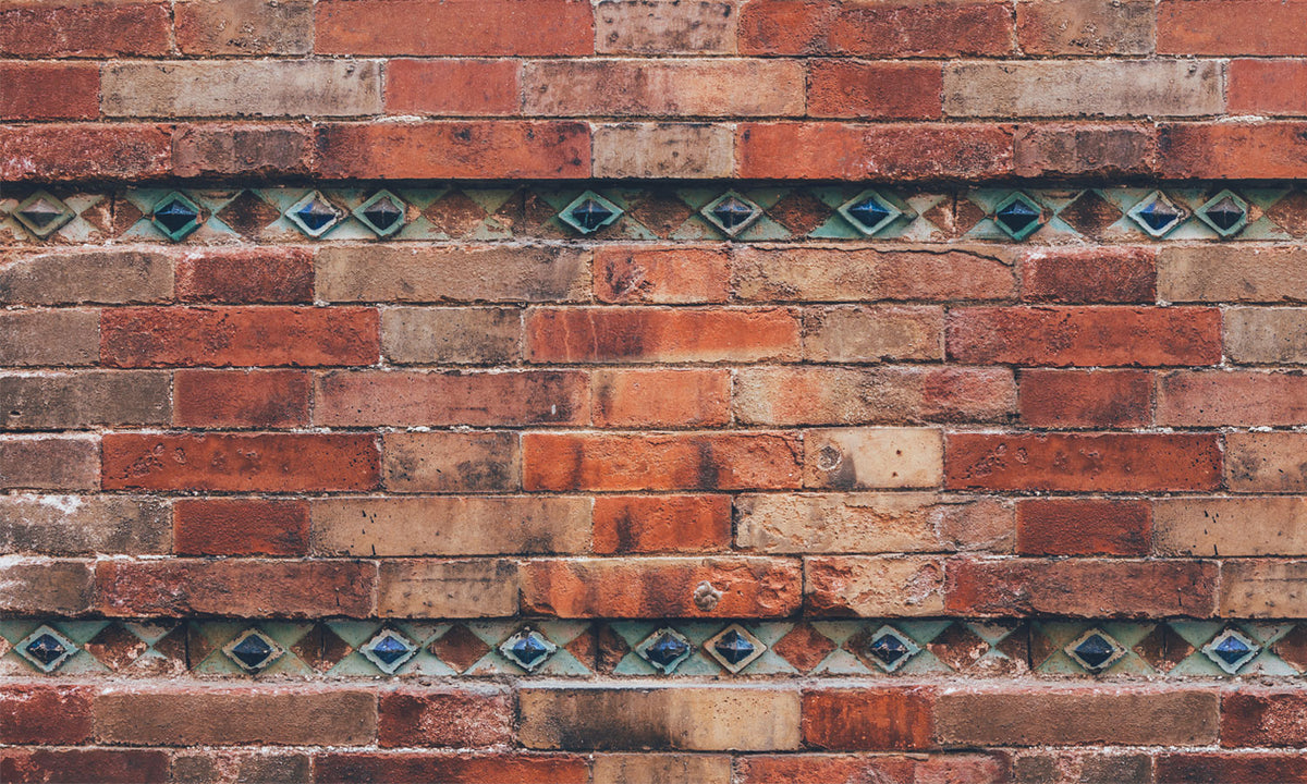 Paneli za kuhinje Aged brick wall  -  Stakleni / PVC ploče / Pleksiglas -  sa printom za kuhinju, Zidne obloge PKU094