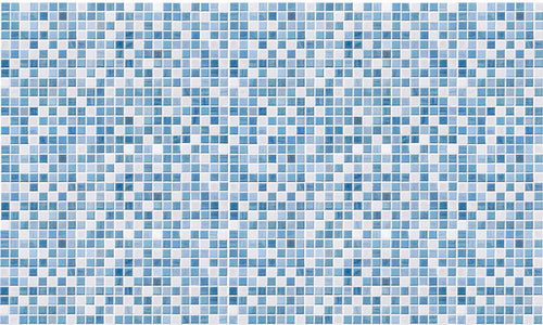 Paneli za kuhinje Blue tile -  Stakleni / PVC ploče / Pleksiglas -  sa printom za kuhinju, Zidne obloge PKU099