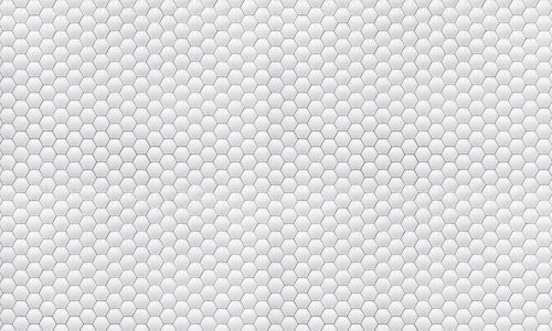 Paneli za kuhinje White shiny hexagon-  Stakleni / PVC ploče / Pleksiglas -  sa printom za kuhinju, Zidne obloge PKU105