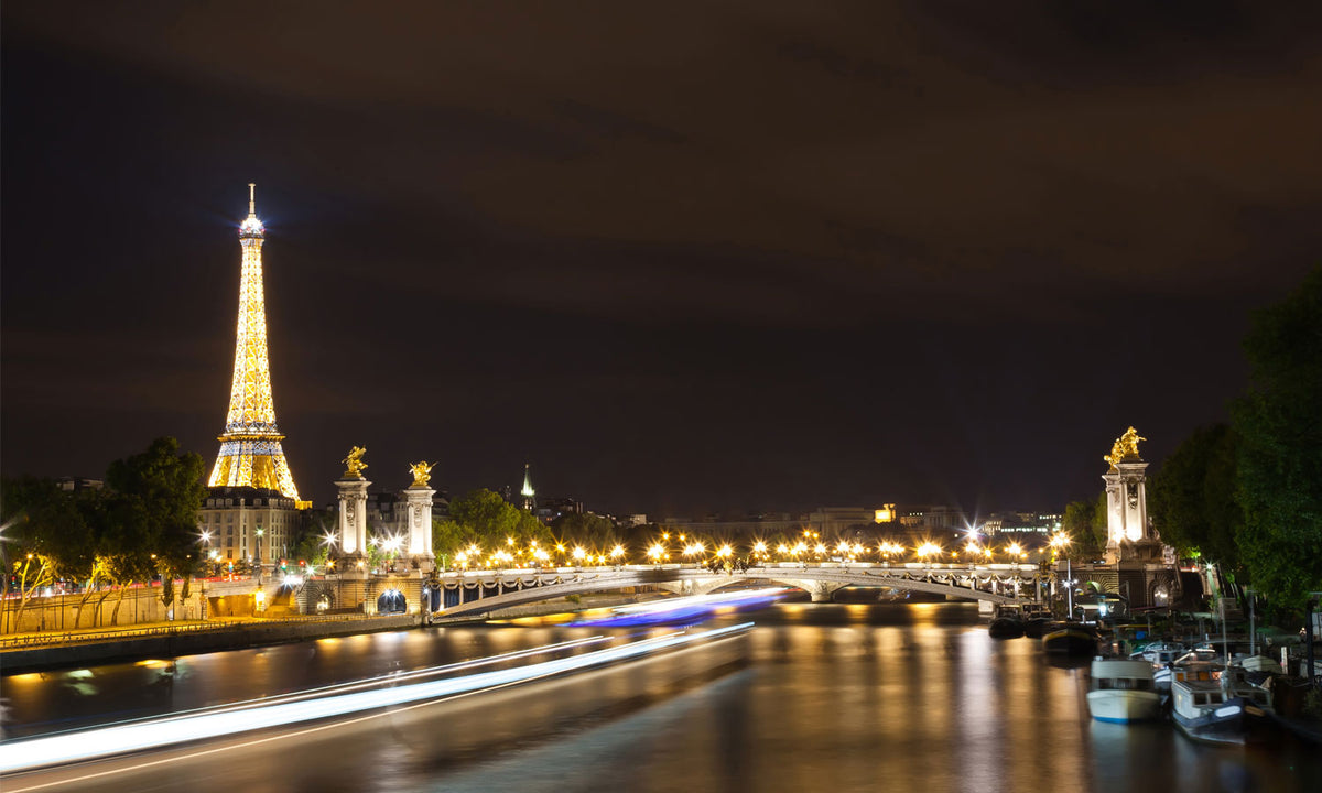 Paneli za kuhinje The magic of Paris at night -  Stakleni / PVC ploče / Pleksiglas -  sa printom za kuhinju, Zidne obloge PKU246