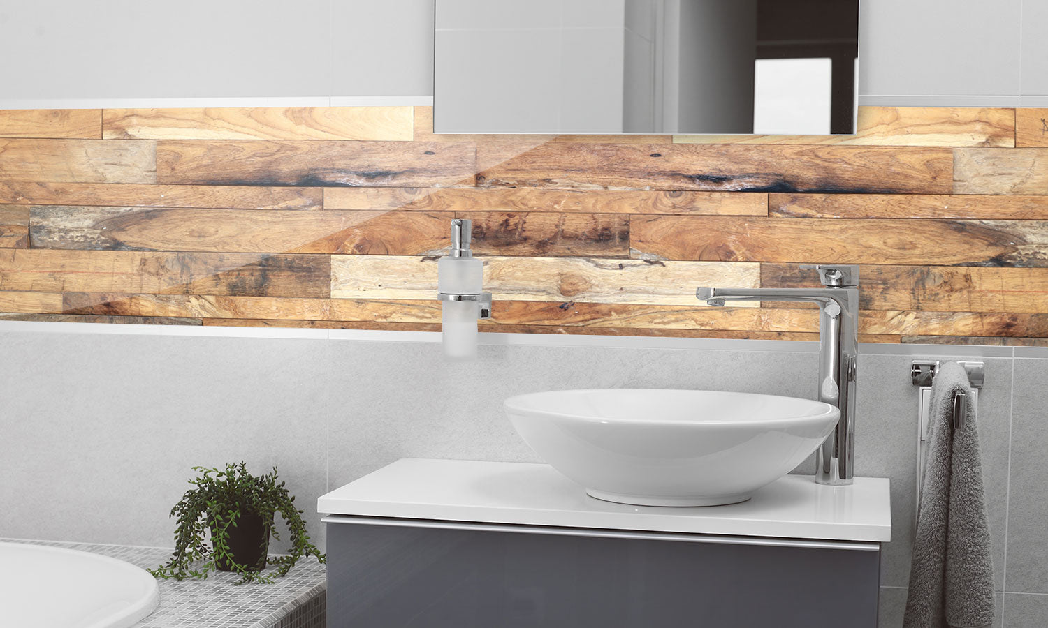 Paneli za kuhinje Wood texture -  Stakleni / PVC ploče / Pleksiglas -  sa printom za kuhinju, Zidne obloge PKU122