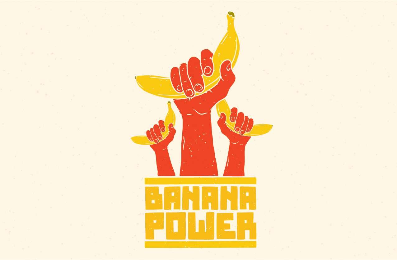Podložak za tanjure Banana Power ( set od 4 kom. ) - P003
