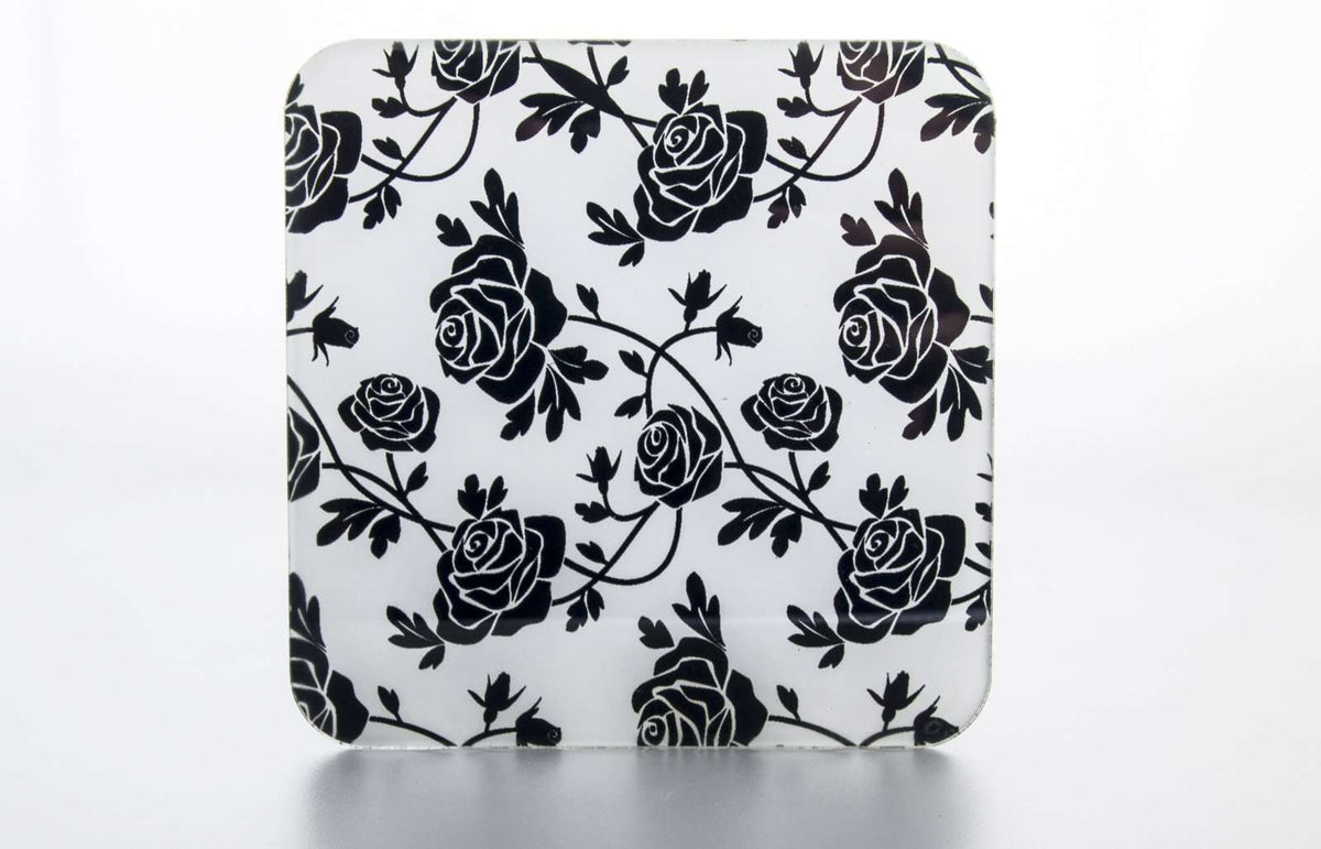 Podmetači za čaše -  Black Roses  CO031
