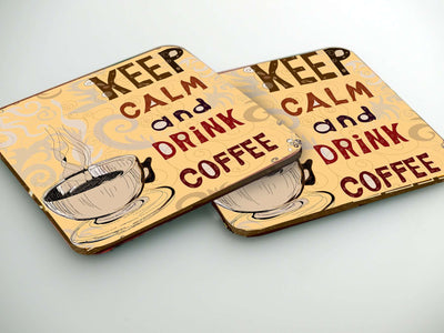 Podmetači za čaše- Keep Calm Coffe CO006