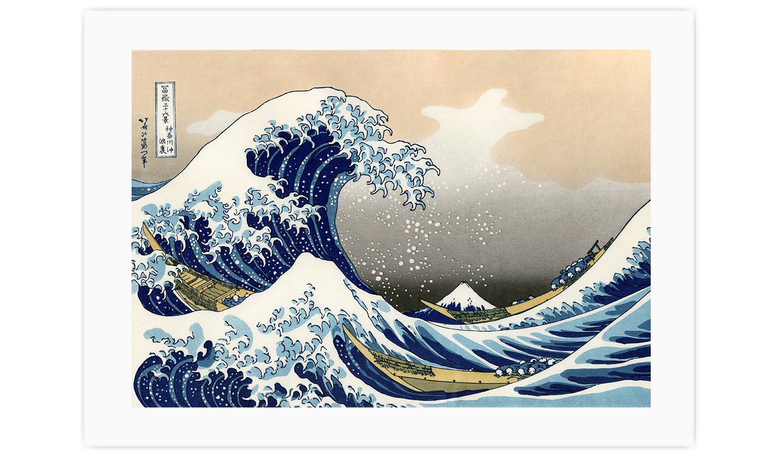 Hokusai's The Great Wave at Kanagawa (1760-1849) vintage Japanese, poster  PS002