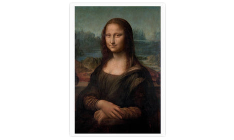 Leonardo da Vinci's (1503–1506) Portrait of Mona Lisa del Giocondo famous painting, poster  PS004
