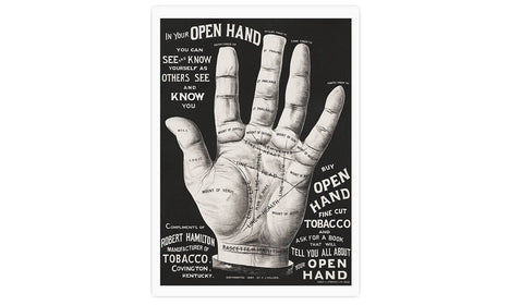 Open hand, palm reading. Original from the Library of Congress, poster  PS005