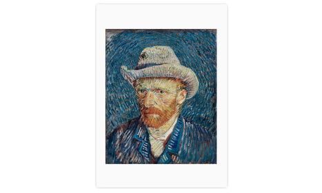 Vincent van Gogh's Self-Portrait with Grey Felt Hat (1887), poster  PS017