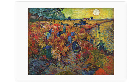 Vincent van Gogh's The Red Vineyard (1888) , poster  PS025