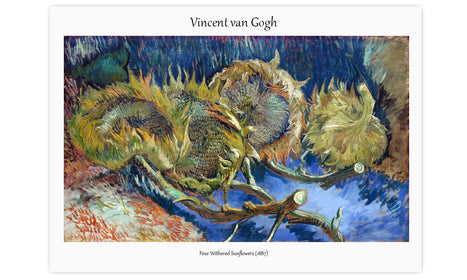 Vincent van Gogh's Four Withered Sunflowers (1887), poster  PS032