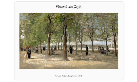 Vincent van Gogh's Terrace in the Luxembourg Gardens (1886) , poster  PS040