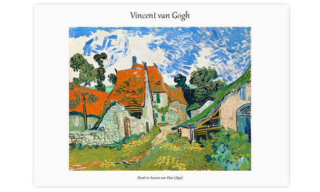 Vincent van Gogh's Street in Auvers-sur-Oise (1890), poster  PS043